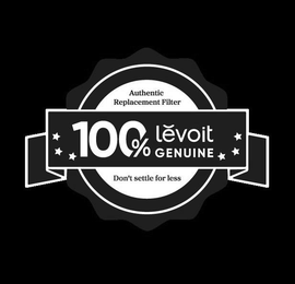 100% LĚVOIT GENUINE AUTHENTIC REPLACEMENT FILTER DON'T SETTLE FOR LESS logo
