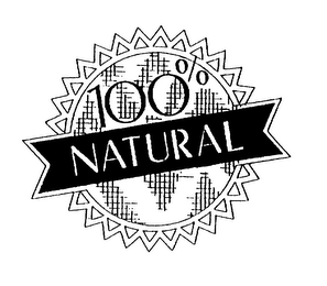 100% NATURAL logo