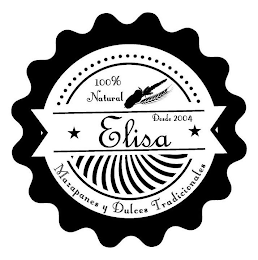 100% NATURAL DESDE 2004 ELISA MAZAPANES Y DULCES TRADICIONALES logo