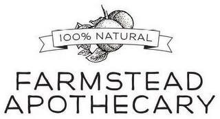 100% NATURAL FARMSTEAD APOTHECARY logo