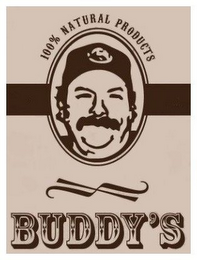100% NATURAL PRODUCTS BUDDY'S logo