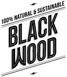 100% NATURAL & SUSTAINABLE BLACK WOOD logo