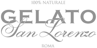 100% NATURALE GELATO SAN LORENZO ROMA logo
