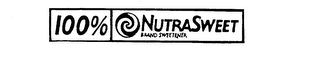 100% NUTRASWEET BRAND SWEETENER logo