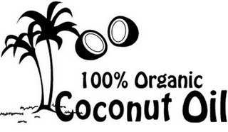 100% ORGANIC COCONUT OIL logo