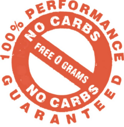 100% PERFORMANCE GUARANTEED NO CARBS FREE 0 GRAMS logo