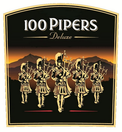 100 PIPERS DELUXE logo