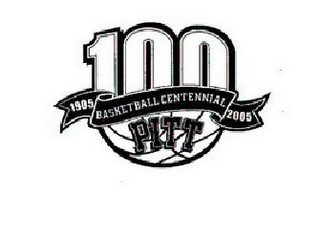 100 PITT BASKETBALL CENTENNIAL 1905 2005 logo