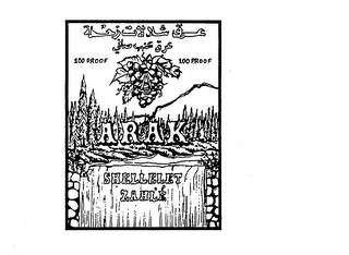 100 PROOF ARAK SHELLELET ZAHLE logo