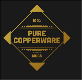 100% PURE COPPERWARE MUGS logo