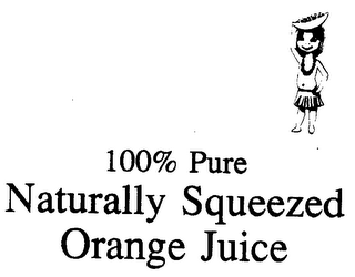 100% PURE NATURALLY SQUEEZED ORANGE JUICE logo