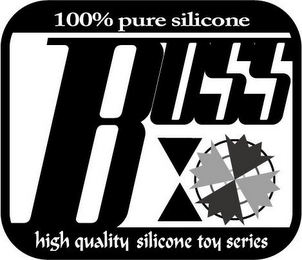 100% PURE SILICONE BOSS HIGH QUALITY SILICONE TOY SERIES logo