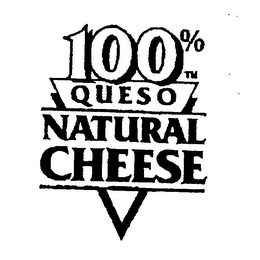 100% QUESO NATURAL CHEESE logo
