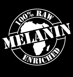 100% RAW MELANIN ENRICHED logo