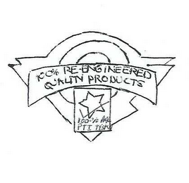 100% RE-ENGINEERED QUALITY PRODUCTS 100% AQL PTI TESTED logo