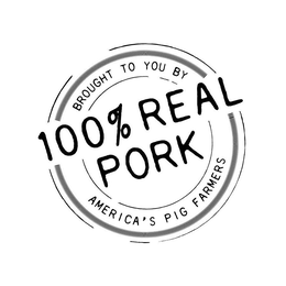 100% REAL PORK BROUGHT TO YOU BY AMERICA'S PIG FARMERS logo