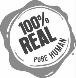 100% REAL PURE HUMAN logo