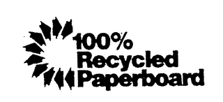 100% RECYCLED PAPERBOARD logo