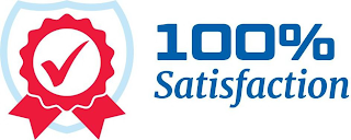 100% SATISFACTION logo