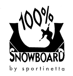 100% SNOWBOARD BY SPORTINETTA logo