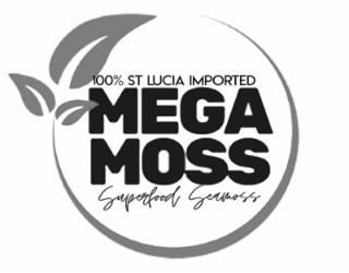100% ST LUCIA IMPORTED MEGA MOSS SUPERFOOD SEAMOSS logo