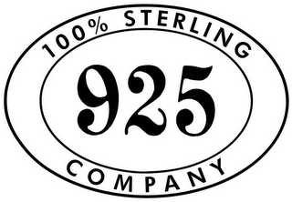 100% STERLING 925 COMPANY logo