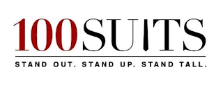 100 SUITS STAND OUT. STAND UP. STAND TALL. logo