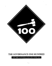 100 THE GOVERNANCE ONE HUNDRED OF THE GOVERNANCE INSTITUTE logo