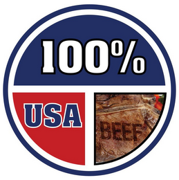 100% USA BEEF logo