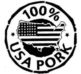 100% USA PORK logo