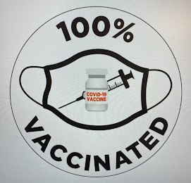 100% VACCINATED logo
