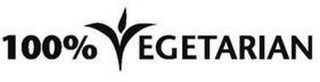 100% VEGETARIAN logo