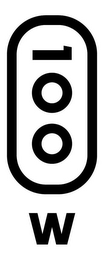 100 W logo