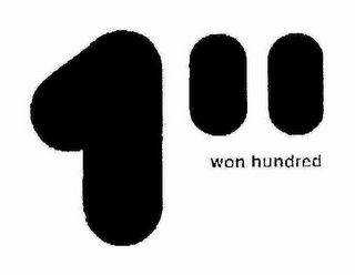 100 WON HUNDRED logo