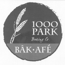 1000 PARK BAKING CO. BAK·AFÉ logo
