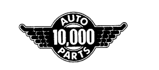 10,000 AUTO PARTS logo