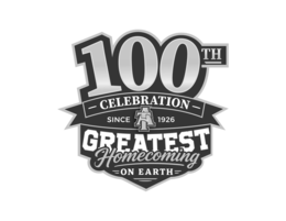 100TH CELEBRATION SINCE 1926 AT GREATEST HOMECOMING ON EARTH logo