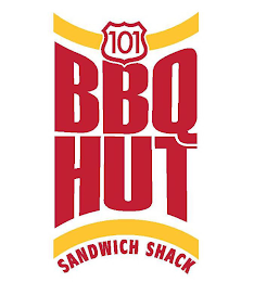 101 BBQ HUT SANDWICH SHACK logo