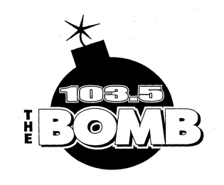 103.5 THE BOMB logo