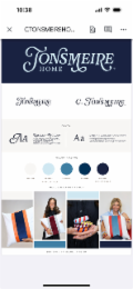 10:38 X CTONSMEIREHO... TONSMEIRE TONSMEIRE AA HOME RAFELLA - REGULAR ABGDEFGHIJKLMNOPORSTUVWXYZ MAIN LIGHT BLUE DESIGNED BY MICHEL ATELIER FONTS COLOR PALETTE #3F7FA4 C. TONSMEIRE AA INSPIRATION MINION VARIABLE CONCEPT ABCDEFGHIJKLMNOPQRSTUVWXYZ ABCDEFGHIJKLMNOPQRSTUVWXYZ #023158 #1B2342 MAIN DARK BLUE ... logo