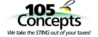 105 CONCEPTS WE TAKE THE STING OUT OF YOUR TAXES! logo