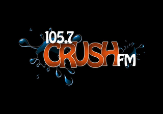 105.7 CRUSH FM logo