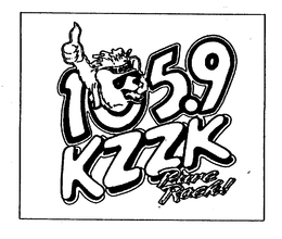 105.9 KZZK PURE ROCK! logo