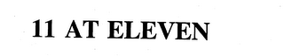 11 AT ELEVEN logo