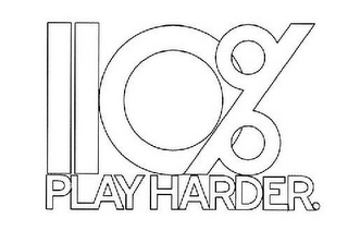 110% PLAY HARDER. logo