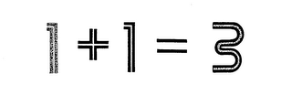 1+1=3 logo