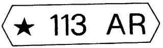 113 AR logo