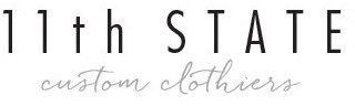 11TH STATE  CUSTOM CLOTHIERS logo