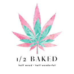1/2 BAKED HALF WEED· HALF WONDERFUL logo