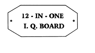 12 - IN - ONE I. Q. BOARD logo